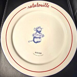 Set of 2 - Rae Dunn Disney Pixar Ratatouille Dinner Plate Remy Ceramic 11”  NEW